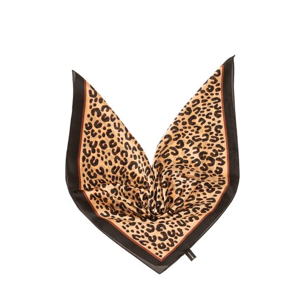 Μαντήλι τετράγωνο σατέν animal print
