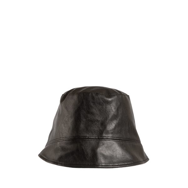 Καπέλο bucket hat τύπου δερμάτινο