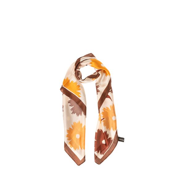 Μαντήλι μακρόστενο σατέν floral print