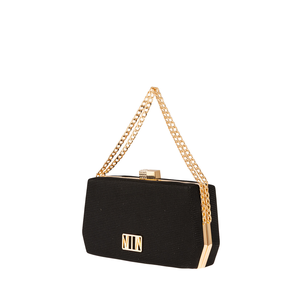 Τσαντάκι clutch με χειρολαβή αλυσίδα - Image 2