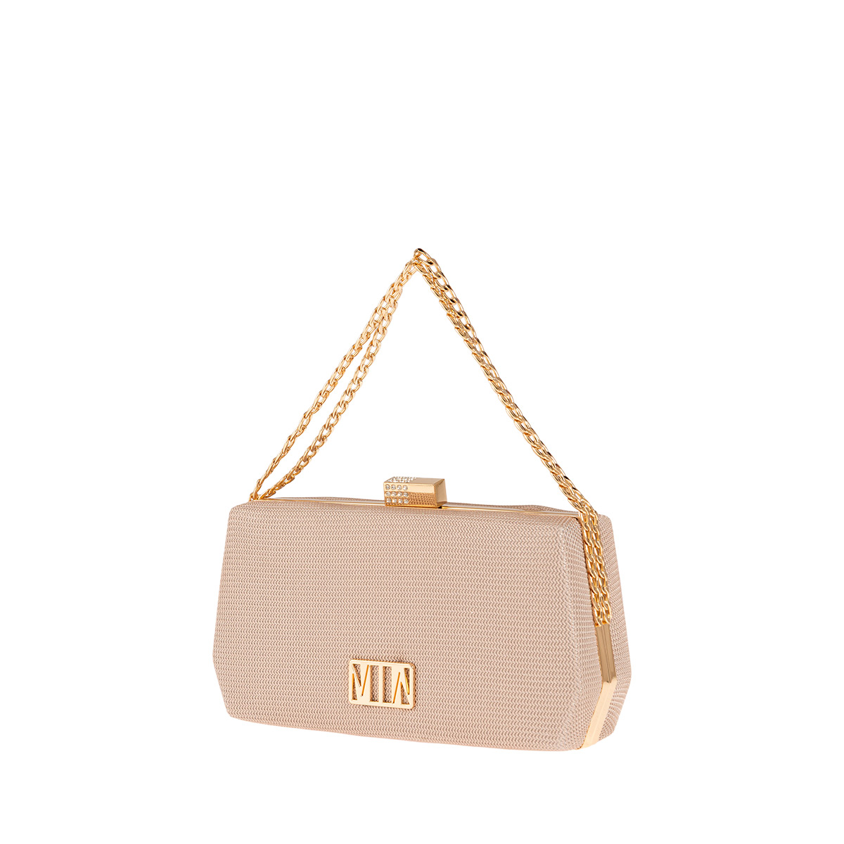 Τσαντάκι clutch με χειρολαβή αλυσίδα - Image 5