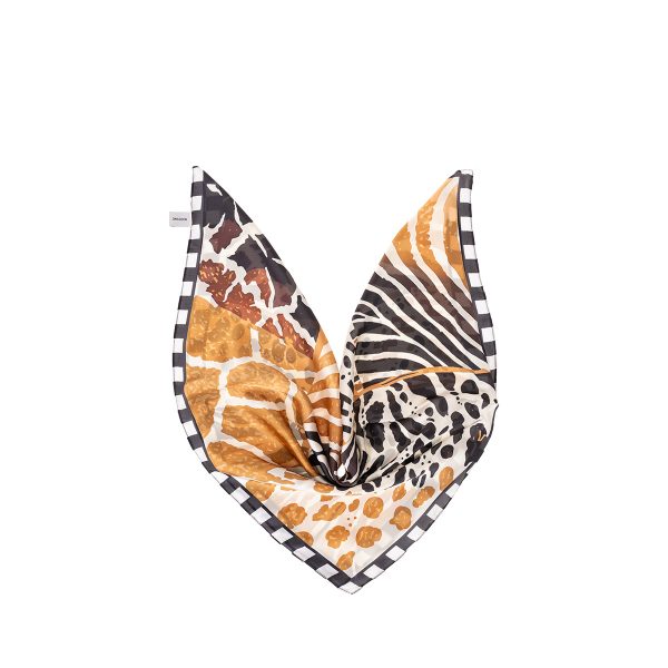 Μαντήλι τετράγωνο animal print